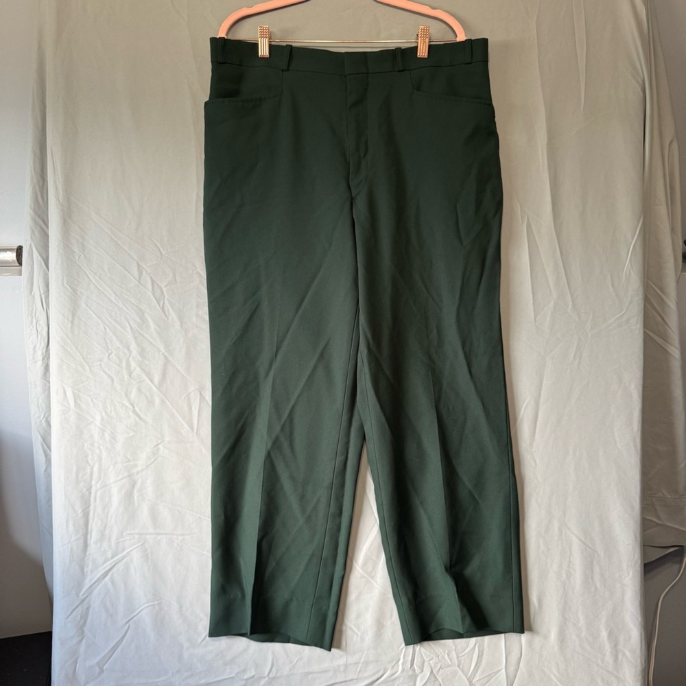 Arnold Palmer Mens Golf Trousers Size 38 Green Career Business Formal Event